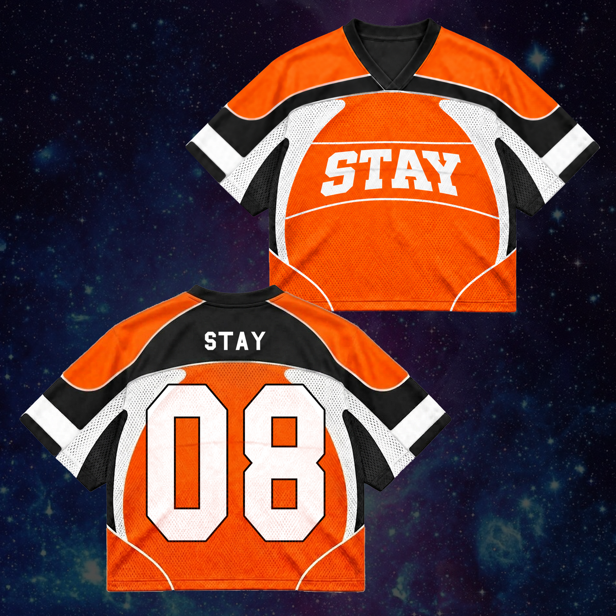 Epic Orange Stay This That Album  Run It World Tour Mixed Mesh Jersey Fan Gifts