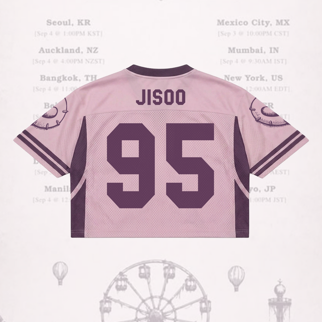 Sporty Jisoo Click Album Mixed Mesh Jersey BLACKPINK Fan Gift for Blink