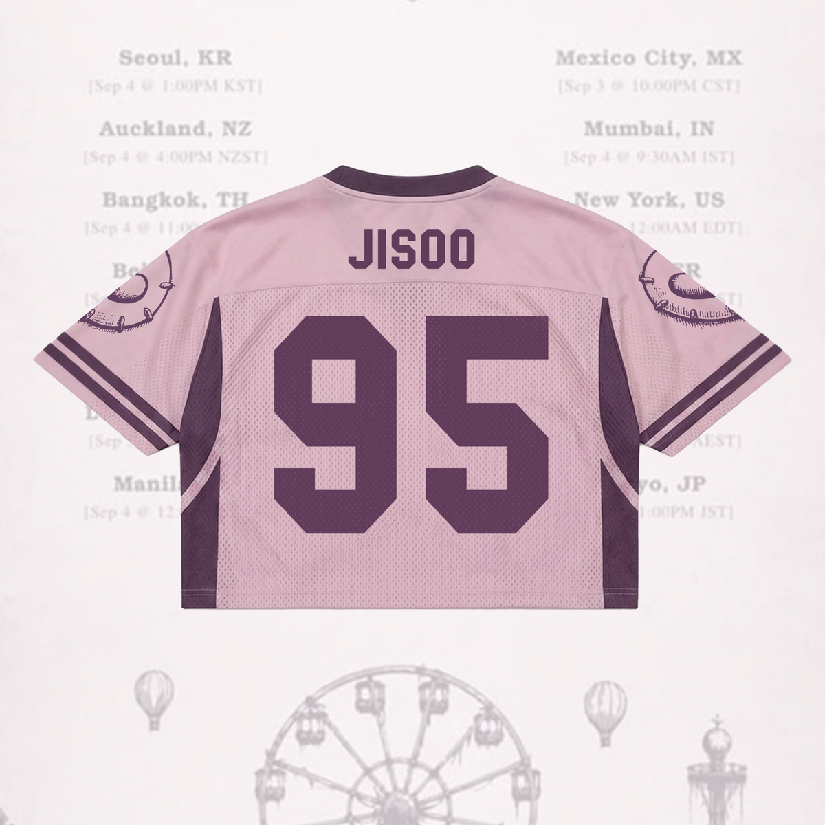 Sporty Jisoo Click Album Mixed Mesh Jersey BLACKPINK Fan Gift for Blink