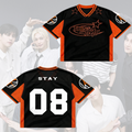 Retro Stray Kids This That Mixed Mesh Jersey Run It Tour Gift For Fans