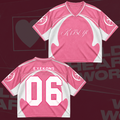 Katseye Pastel Pink The Wildworld Tour Mixed Mesh Jersey Fanmerch