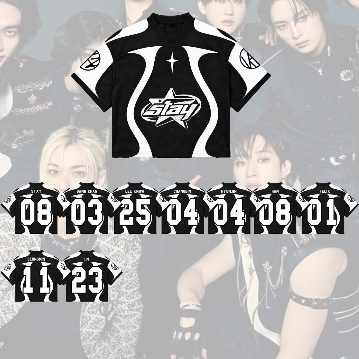Fiery Stay This That Album  Run It World Tour Mixed Mesh Jersey Gift for Fans