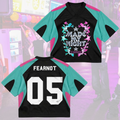 LE SSERAFIM Made My Night Tour Teal Pink  Mixed Mesh Jersey Fan Gifts