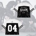 Monochromatic Aespa Synk Complexity Tour Mixed Mesh Jersey Fan Edition