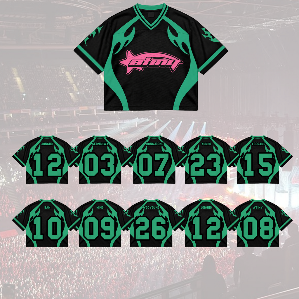 Electric BAD Bad Tinys Club All Members Cyber Grunge Mixed Mesh Jersey For Atiny