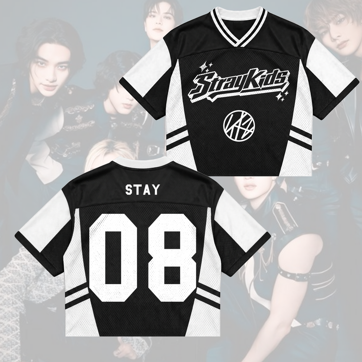 Vigorous Stray Kids Run It Tour Sporty Mixed Mesh Jersey Gift For Fans
