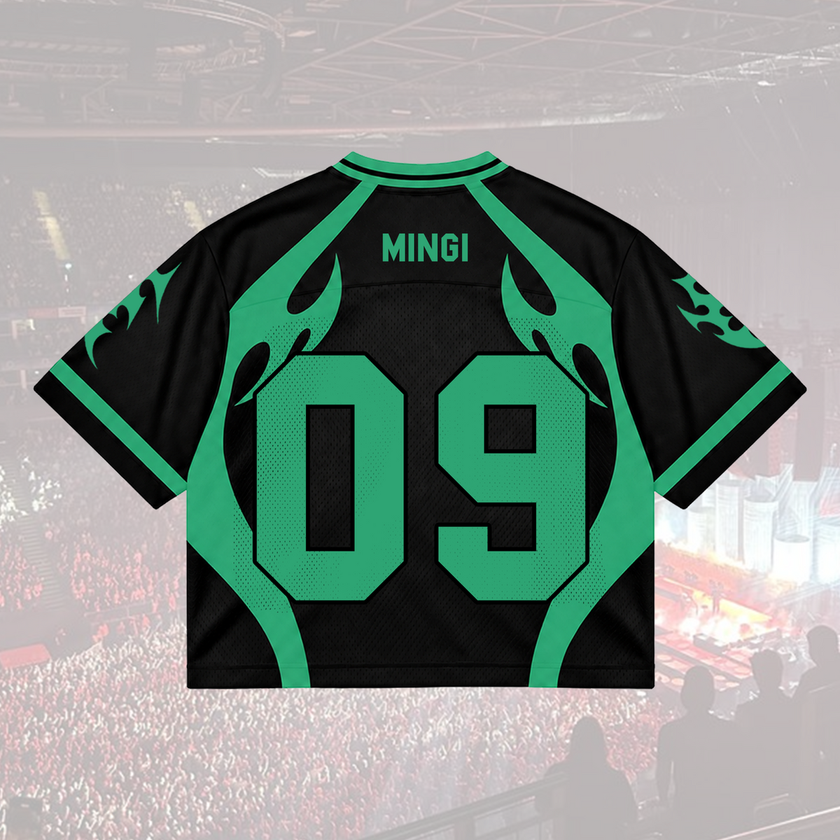 Electric BAD Bad Tinys Club All Members Cyber Grunge Mixed Mesh Jersey For Atiny