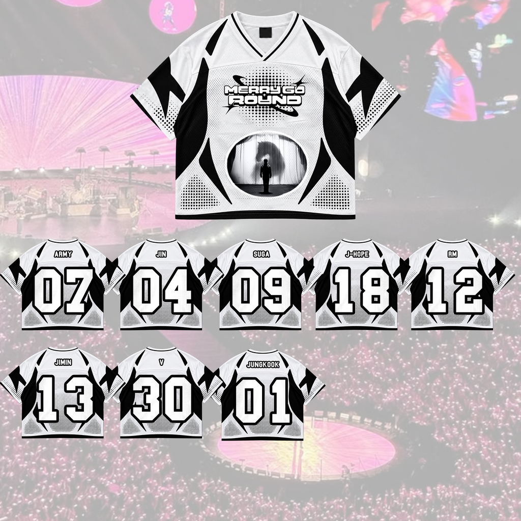 Electric Merry Go Round Army Club All Members Abstract Geometric Mixed Mesh Jersey For Fans