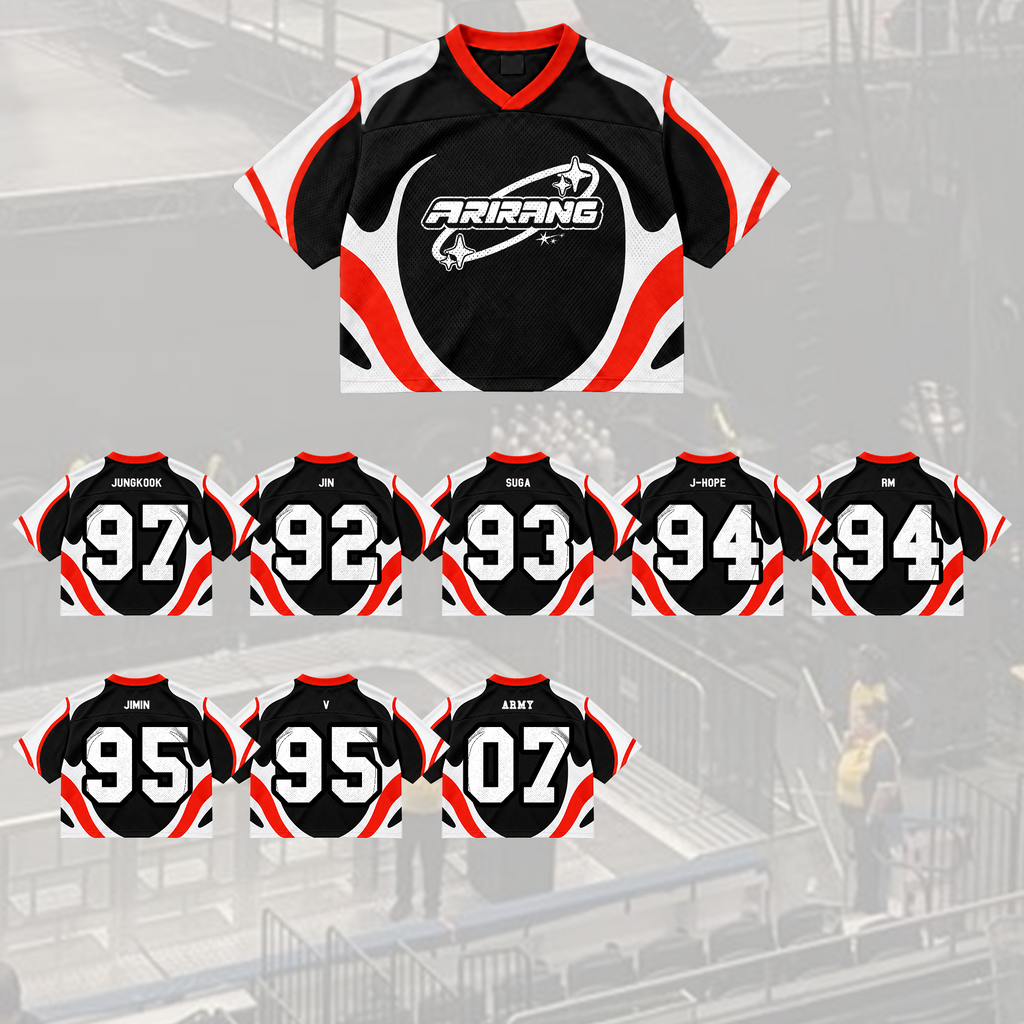 Untamed Arirang B.T.S Club All Members Mixed Mesh Jersey For Fans
