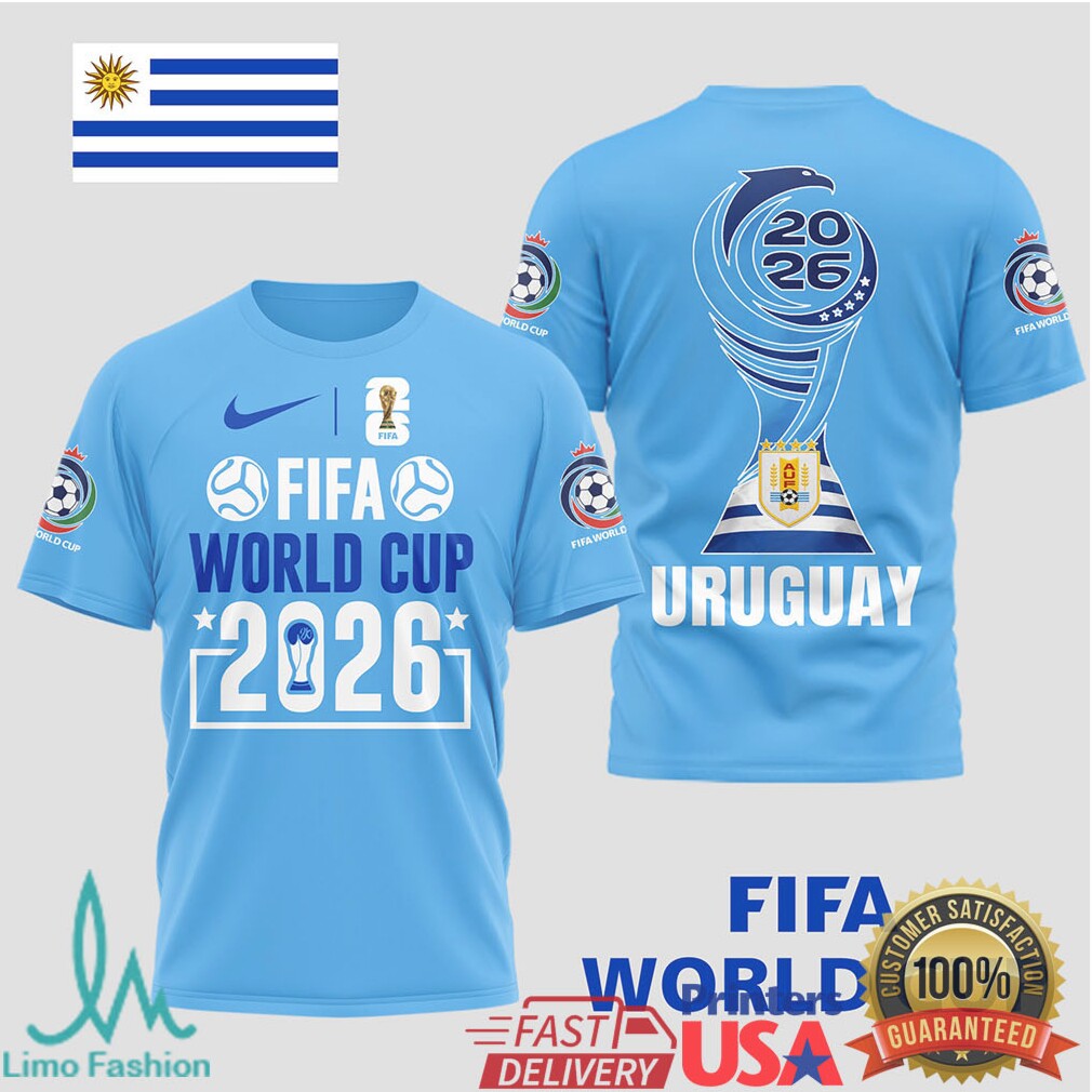 Uruguay FIFA World Cup 2026 Graphic T Shirt La Celeste Football Fan Gear - Limotees LLC