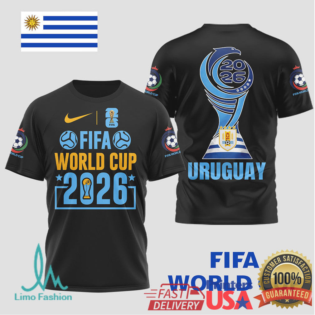 Uruguay FIFA World Cup 2026 Graphic T Shirt La Celeste Football Fan Gear - Limotees LLC