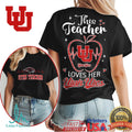 Utah Utes This Teacher Loves Her Utah Utes T Shirt - Limotees LLC