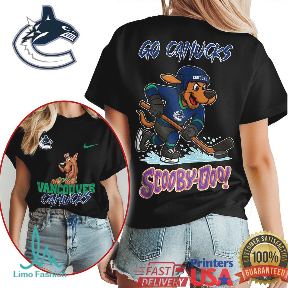 Vancouver Canucks Scooby Doo Hockey Fan Go Canucks T Shirt - Limotees LLC