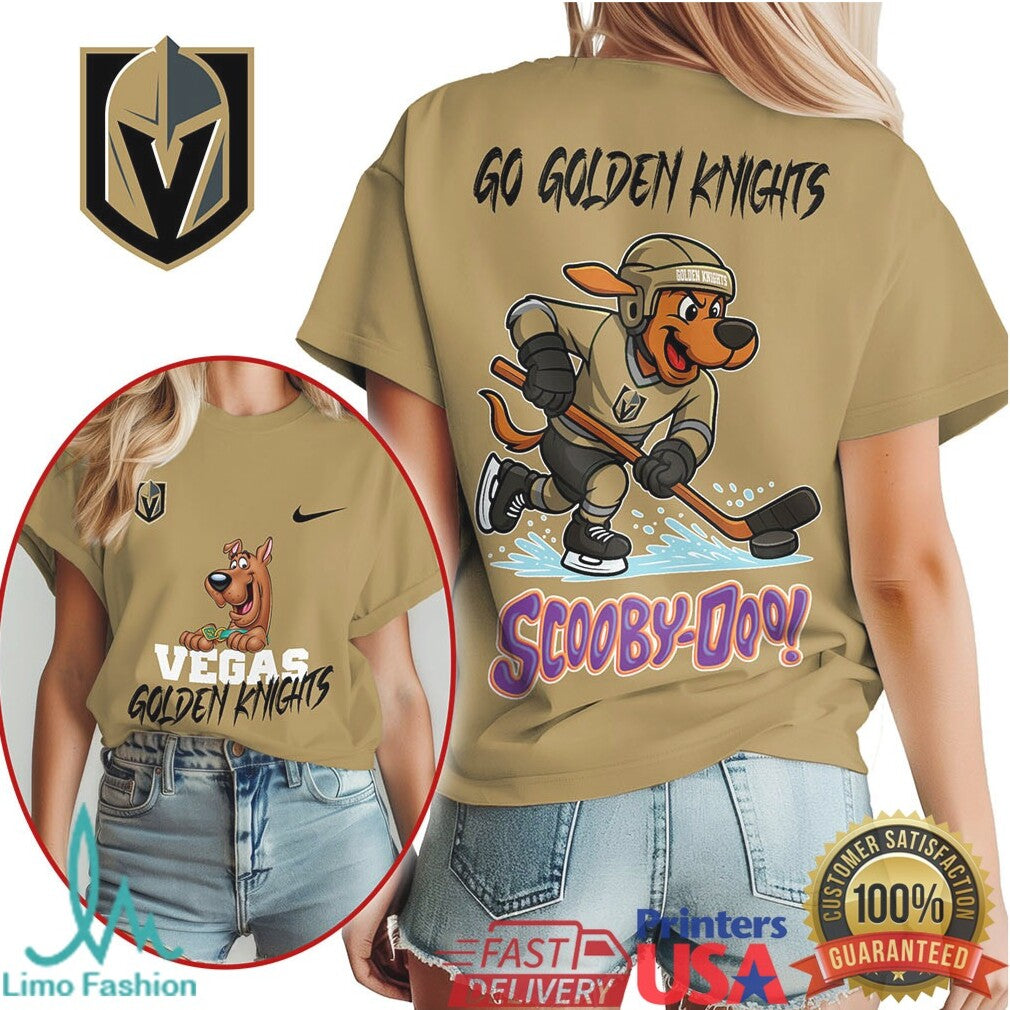 Vegas Golden Knights Scooby Doo Hockey Fan Go Golden Knights T Shirt - Limotees LLC