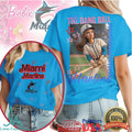 Vintage Barbie Baseball Hit The Dang Ball Miami Marlins T Shirt - Limotees LLC