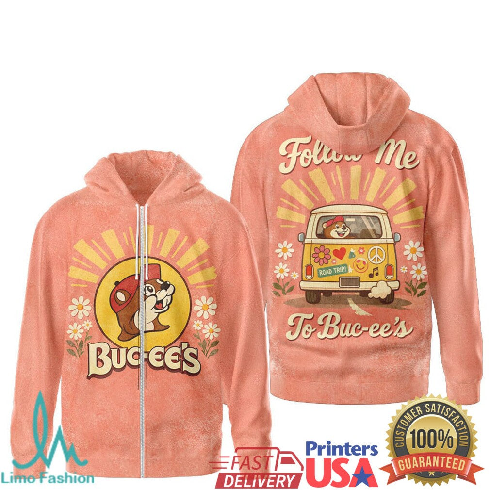 Vintage Buc ee's “Follow Me To Buc ee's” Retro Van Road Trip T Shirt - Limotees LLC
