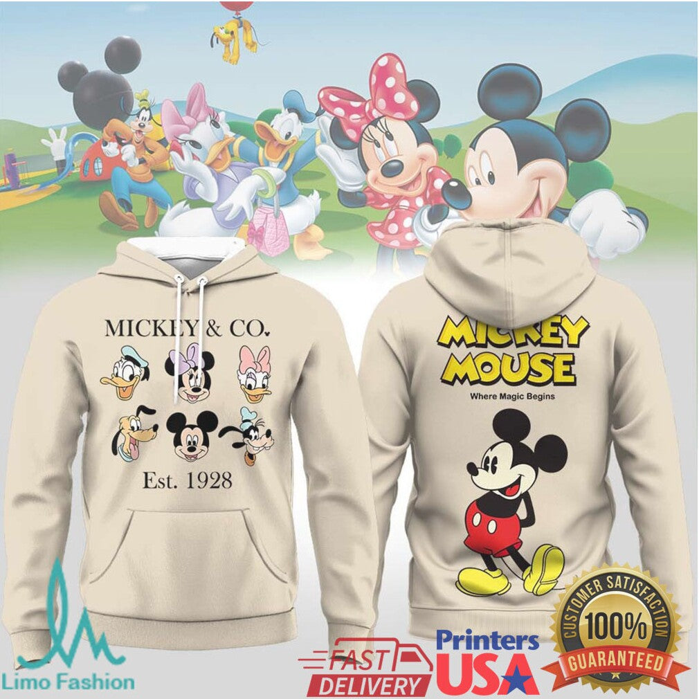 Vintage Mickey & Co. Est 1928 Disney Character Friends T Shirt& T Shirt