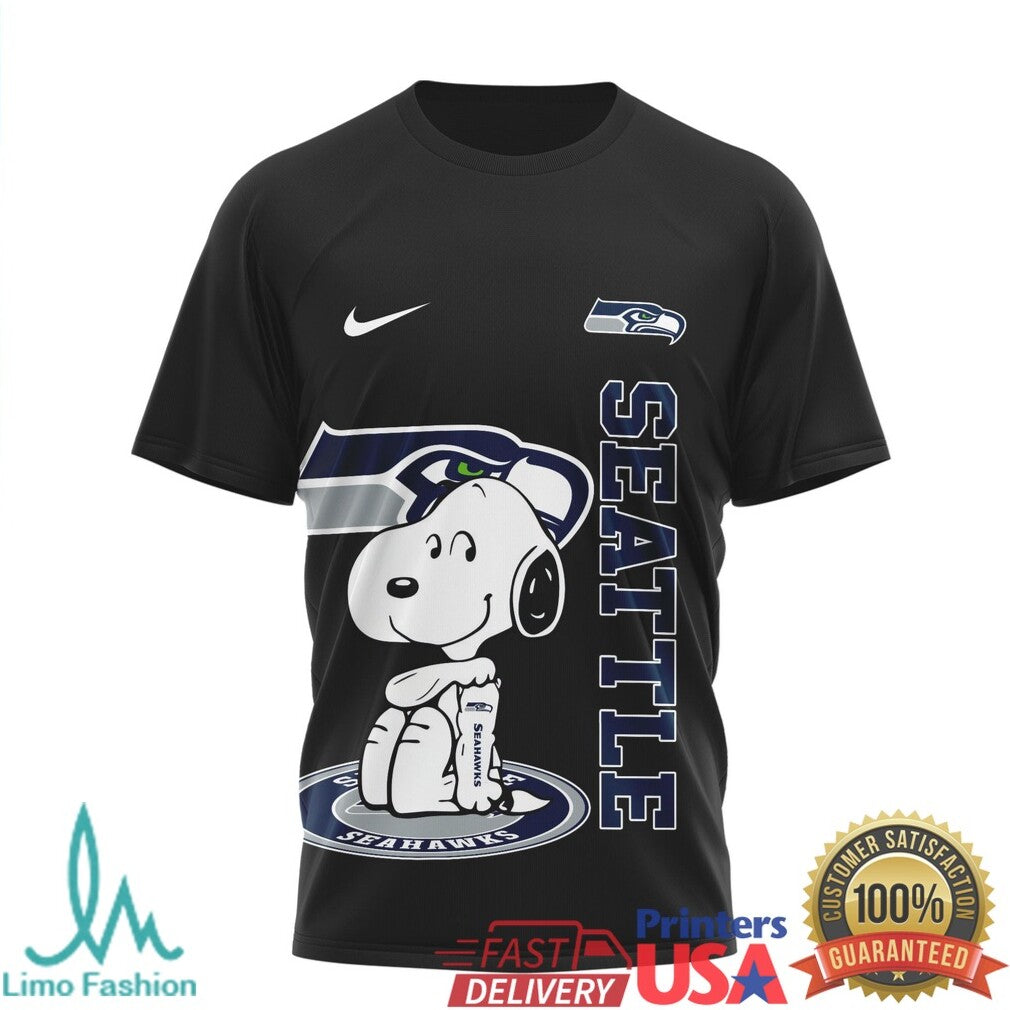 Vintage Snoopy Seattle Seahawks Football Fan T Shirt Yes I'm Old But I Saw Tribute - Limotees LLC