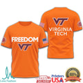 Virginia Tech Hokies Freedom VT Patriotic University Fan T Shirt - Limotees LLC