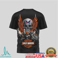 Washington Capitals Hockey x Harley Davidson Skull Wing Biker T Shirt - Limotees LLC