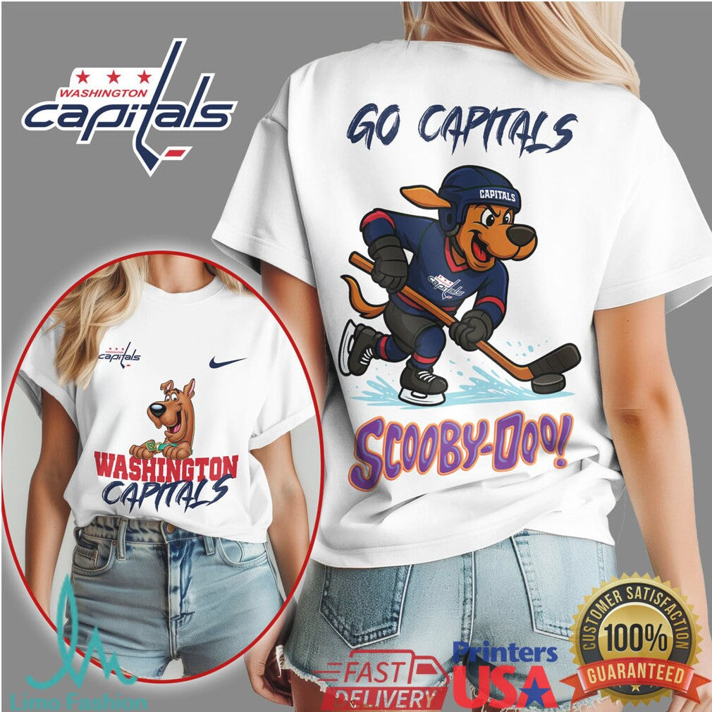 Washington Capitals Scooby Doo NHL Hockey Fan Apparel T Shirt - Limotees LLC