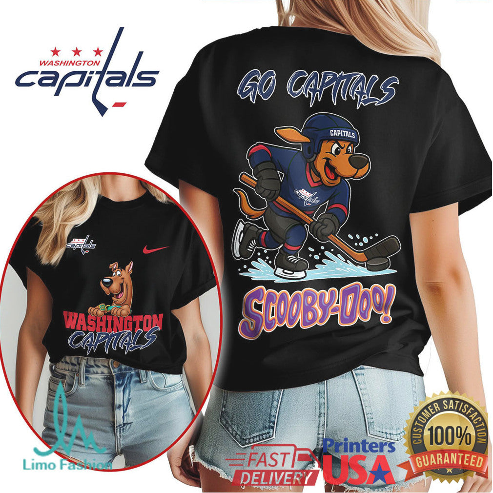 Washington Capitals Scooby Doo NHL Hockey Fan Apparel T Shirt - Limotees LLC