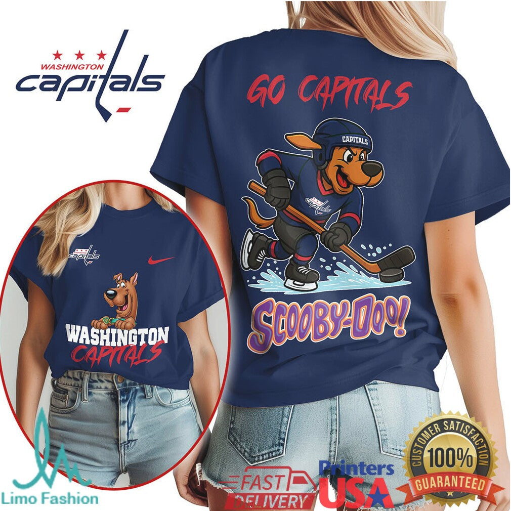 Washington Capitals Scooby Doo NHL Hockey Fan Apparel T Shirt - Limotees LLC