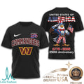 Washington Commanders 250th Anniversary Patriotic Eagle T Shirt - Limotees LLC