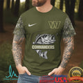 Washington Commanders Fishing T Shirt Fish Around and Find Out Bass Graphic T Shirt - Limotees LLC