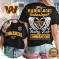 Washington Commanders Football This Radiologic Technologist Loves Her Commanders Women's Fan Medical Professional T Shirt - Limotees LLC