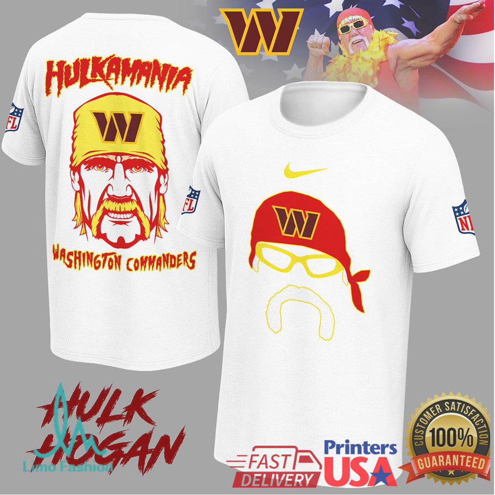Washington Commanders Hulk Hogan Hulkamania Tribute Fan Shirt - Limotees LLC