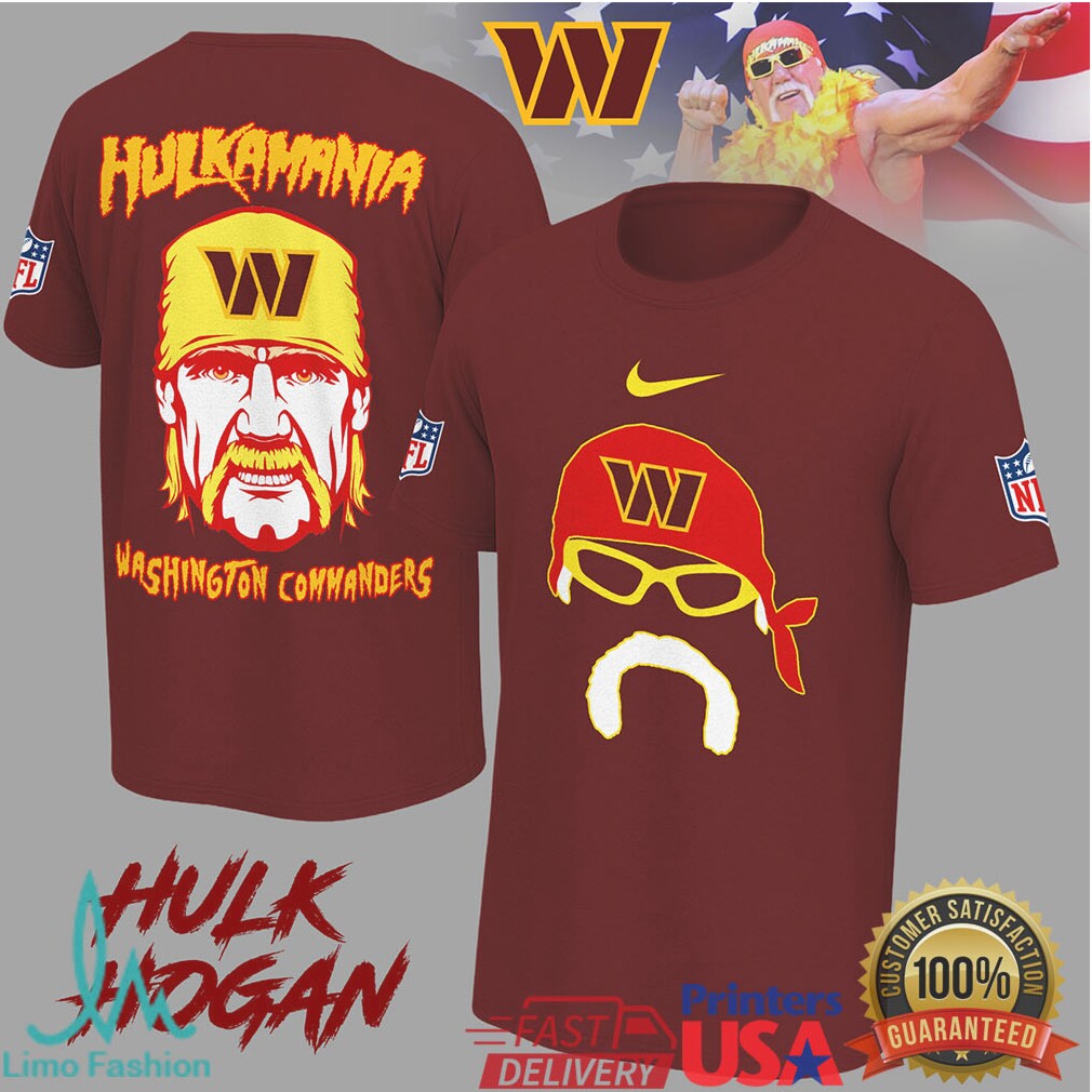 Washington Commanders Hulk Hogan Hulkamania Tribute Fan Shirt - Limotees LLC