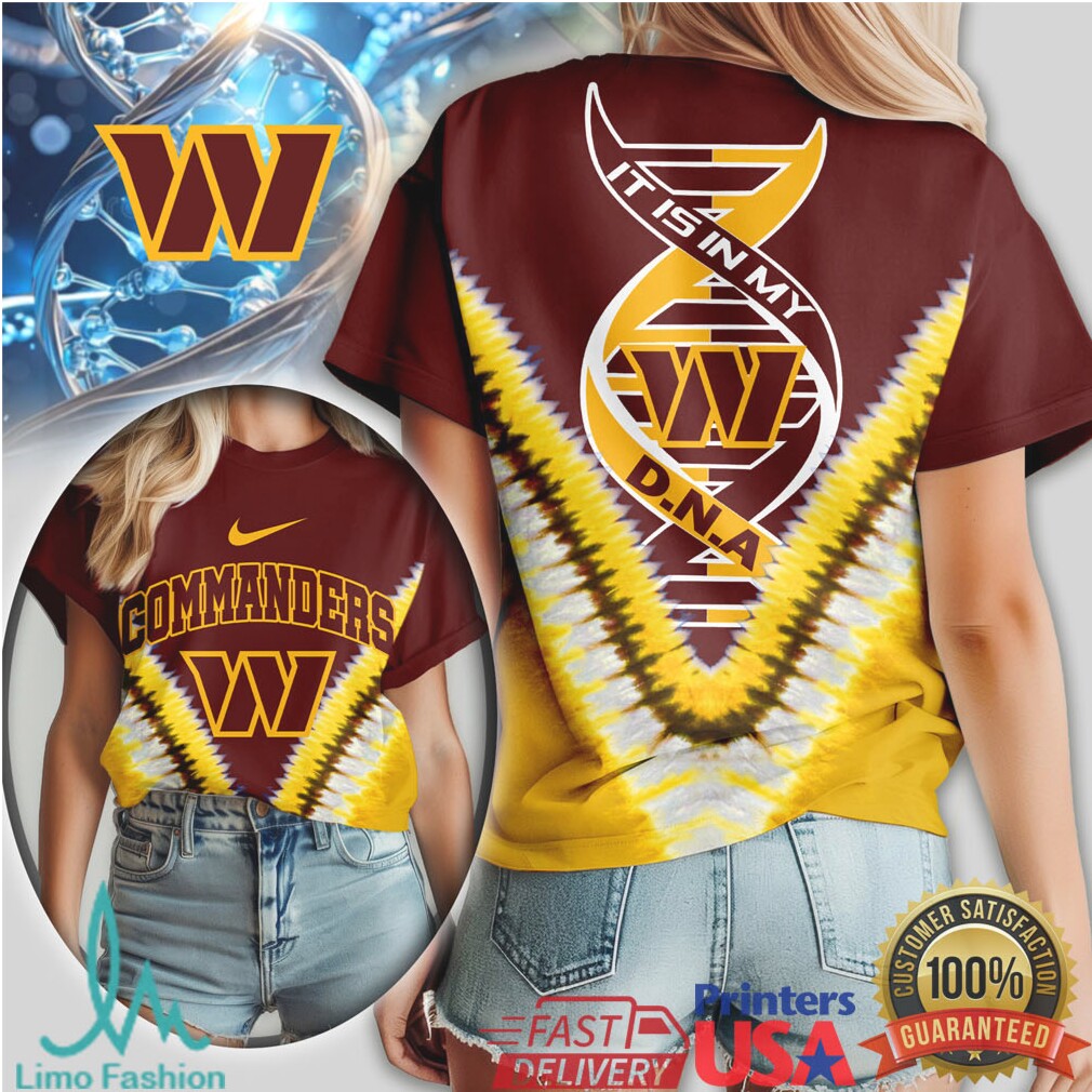 Washington Commanders It Is In My DNA Team Spirit Graphic T Shirt - Limotees LLC