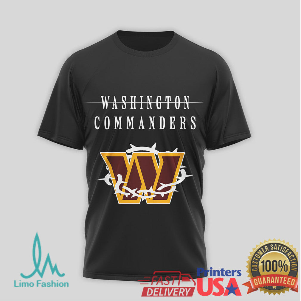 Washington Commanders Krampus “Good Tidings & Bad Omens” Black T Shirt - Limotees LLC
