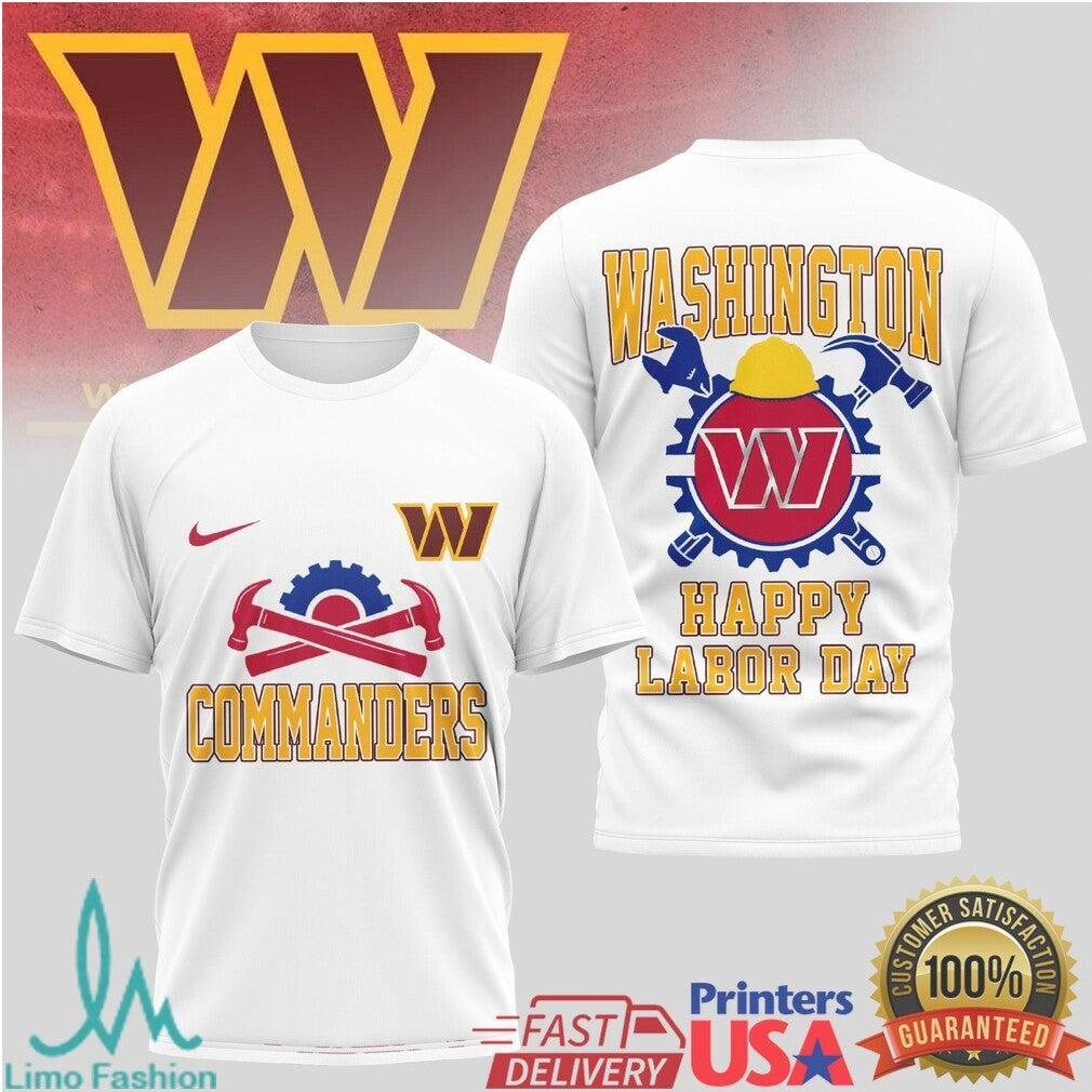 Washington Commanders Labor Day Commemorative Shirt DC Football Work Ethic T Shirt - Limotees LLC