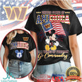 Washington Commanders Mickey Mouse United State of America 250 Years of Freedom T Shirt - Limotees LLC