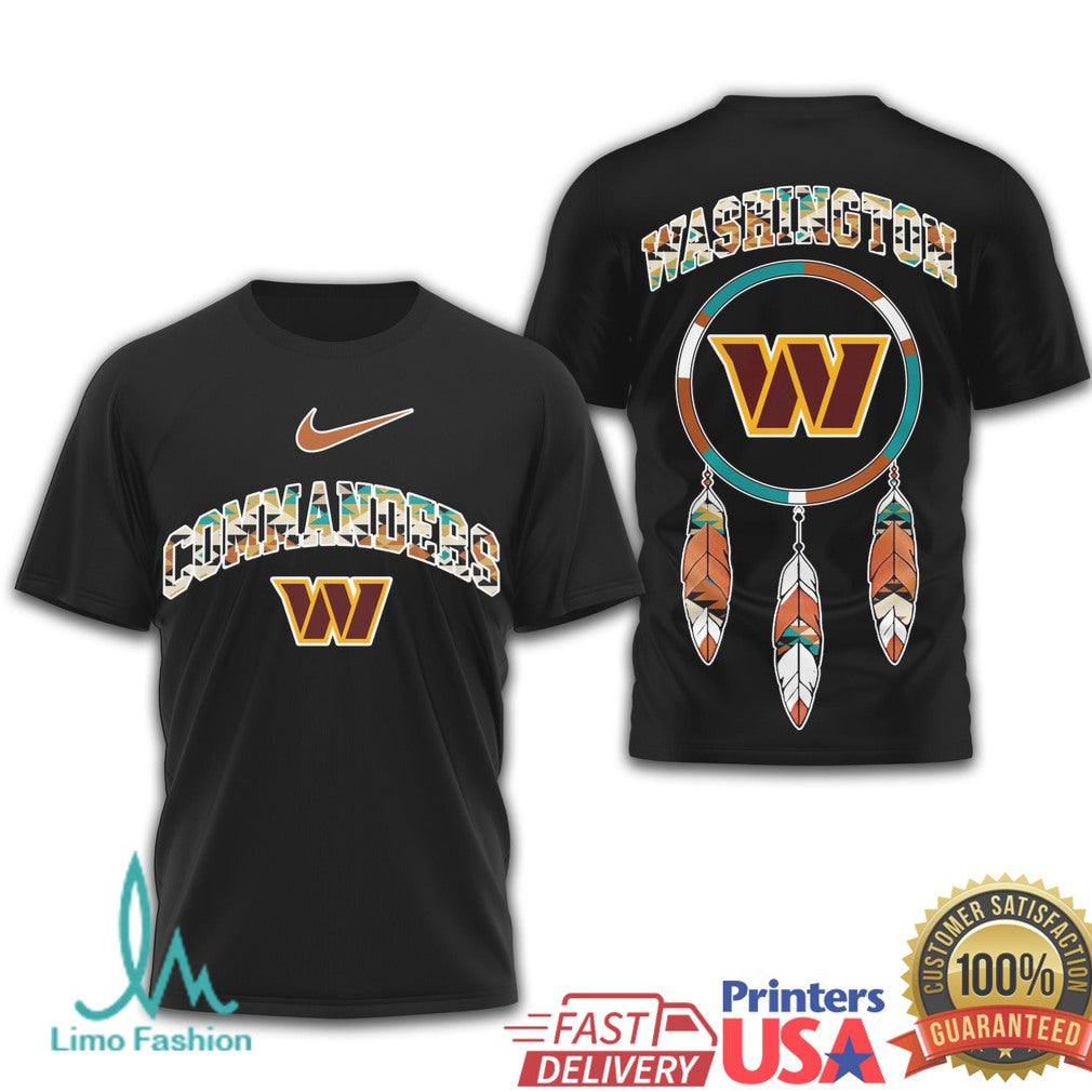 Washington Commanders Native American Inspired Graphics T Shirt - Limotees LLC