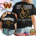 Washington Commanders Nurse Care Inspire Heal Stethoscope Heartbeat Vintage Women's 2026 T Shirt - Limotees LLC