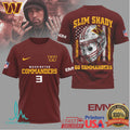 Washington Commanders Official NFL Eminem Fan 3D Shirt - Limotees LLC