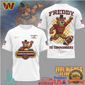 Washington Commanders Official NFL Five Nights at Freddy's 3D Shirt