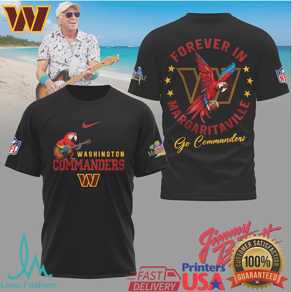 Washington Commanders Official NFL Forever in Margaritaville 3D Shirt - Limotees LLC