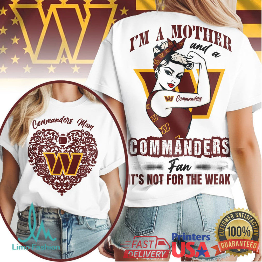 Washington Commanders Official NFL I Am A Mother 3D Shirt
