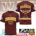 Washington Commanders Professional Barber Team Spirit T Shirt - Limotees LLC
