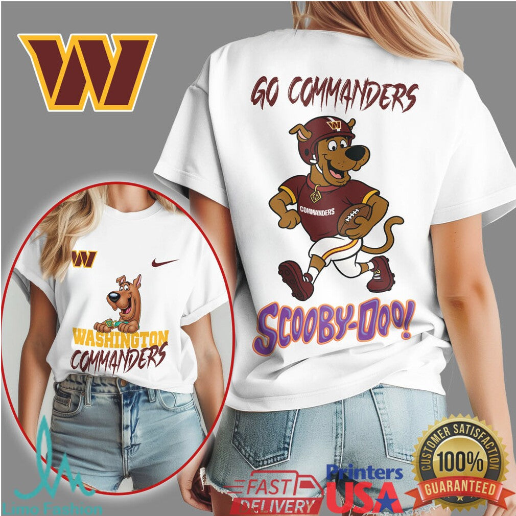 Washington Commanders Scooby Doo Go Commanders Mascot Fan T Shirt - Limotees LLC