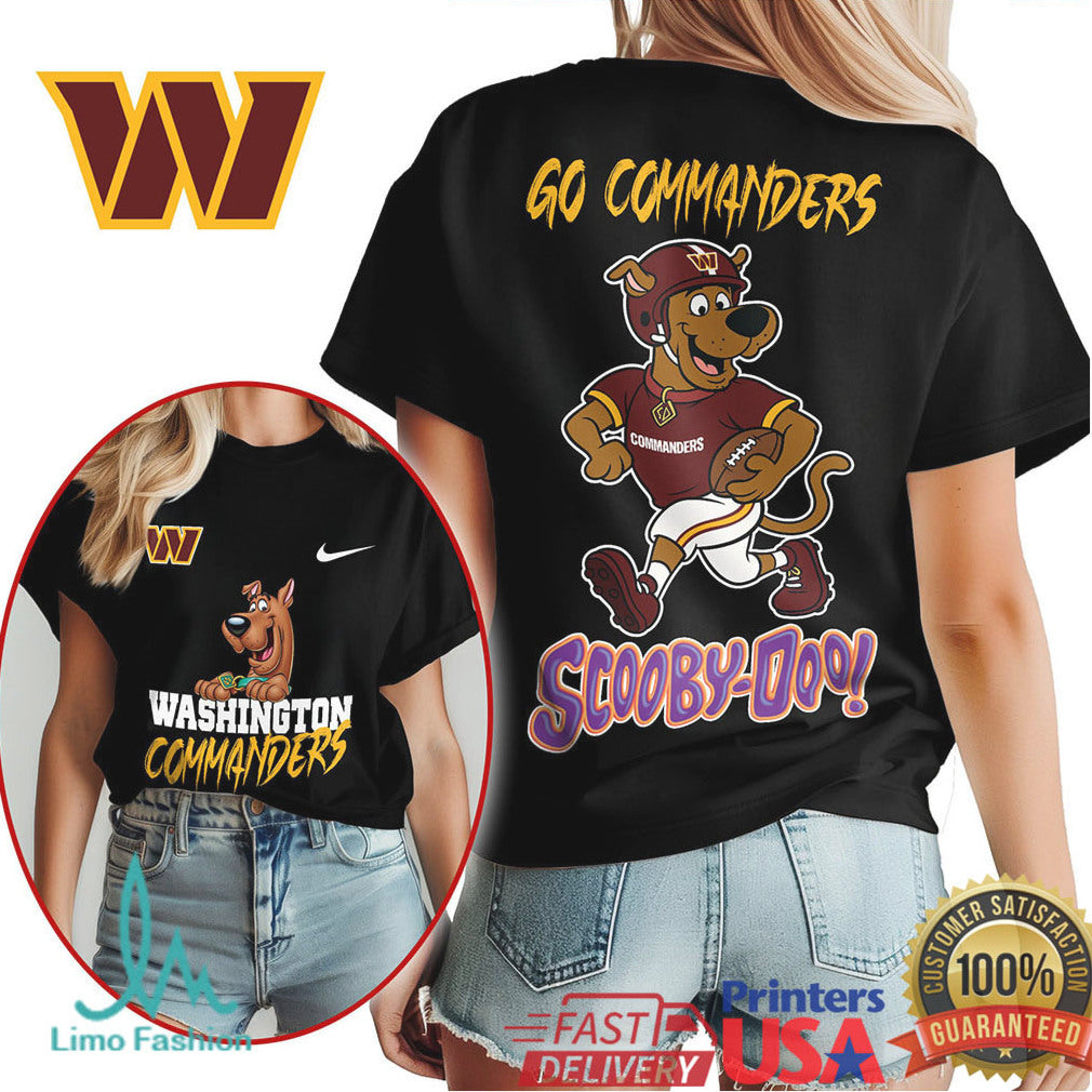 Washington Commanders Scooby Doo Go Commanders Mascot Fan T Shirt - Limotees LLC