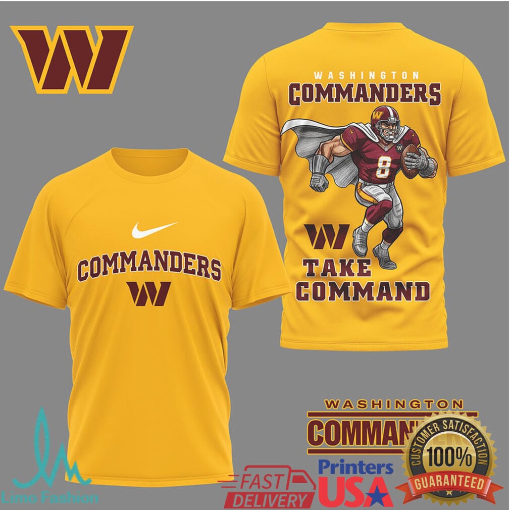 Washington Commanders “Take Command” Superhero Graphic T Shirt - Limotees LLC