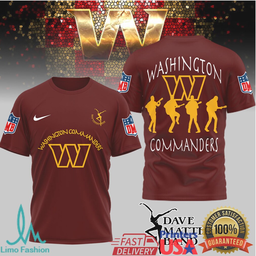 Washington Commanders x Dave Matthews Band NFL Fan Mashup T Shirt - Limotees LLC