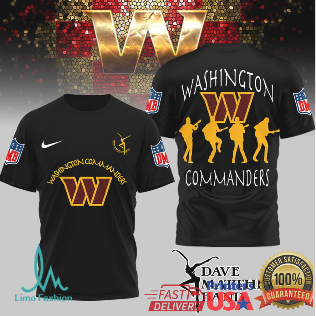 Washington Commanders x Dave Matthews Band NFL Fan Mashup T Shirt - Limotees LLC