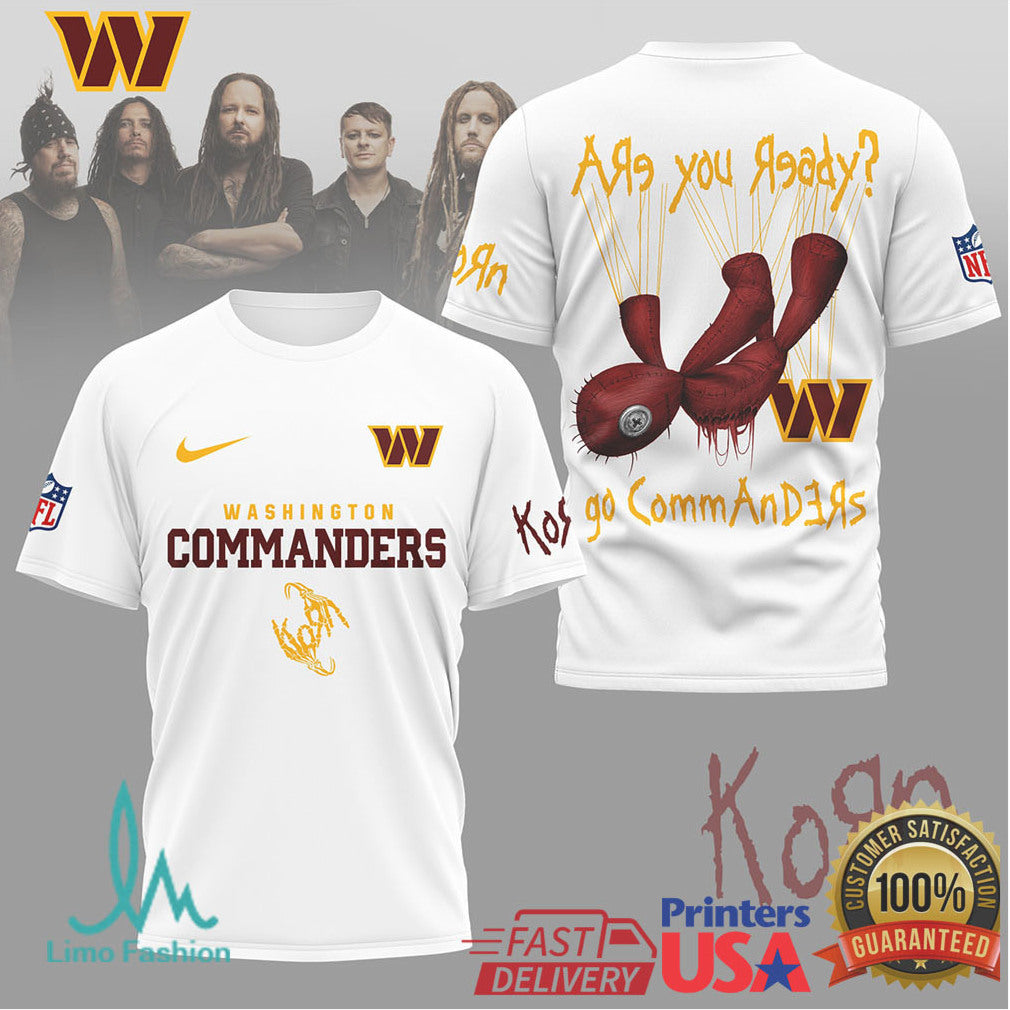 Washington Commanders x Korn Voodoo Doll Alternative NFL T Shirt - Limotees LLC