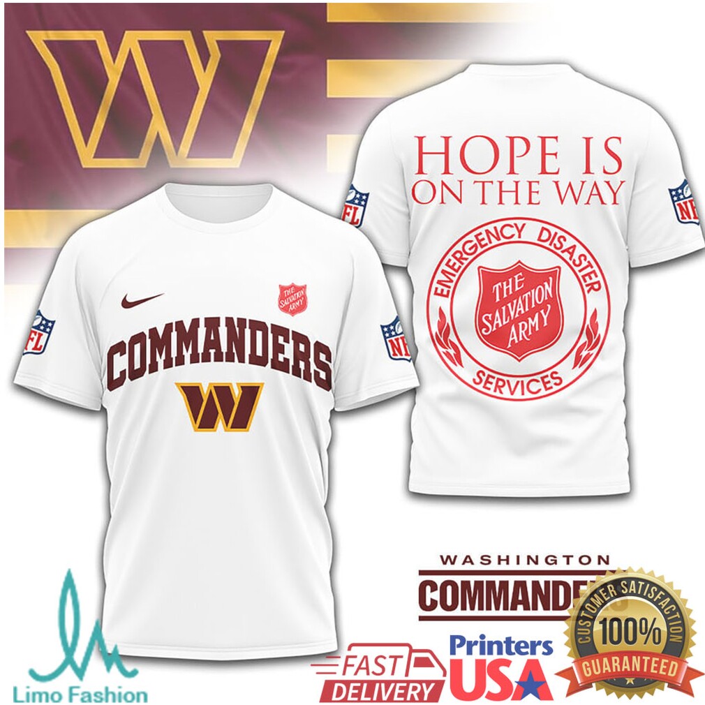 Washington Commanders x Salvation Army Disaster Services Charity Graphic Tee - Limotees LLC